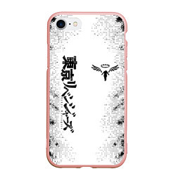 Чехол iPhone 7/8 матовый Токийские мстители Tokyo Revengers logo, цвет: 3D-светло-розовый