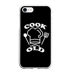 Чехол iPhone 7/8 матовый Cook old Старый повар Куколд, цвет: 3D-белый