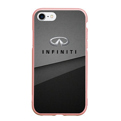 Чехол iPhone 7/8 матовый Infinity, цвет: 3D-светло-розовый