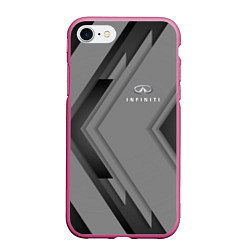 Чехол iPhone 7/8 матовый Infinity Autosport, цвет: 3D-малиновый