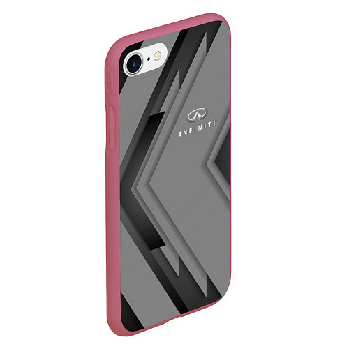 Чехол iPhone 7/8 матовый Infinity Autosport / 3D-Малиновый – фото 2