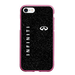 Чехол iPhone 7/8 матовый Инфинити infinity sport, цвет: 3D-малиновый