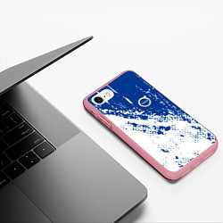 Чехол iPhone 7/8 матовый Volvo - Texture, цвет: 3D-баблгам — фото 2