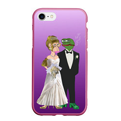 Чехол iPhone 7/8 матовый Свадьба - Чертовски привлекательные, цвет: 3D-малиновый