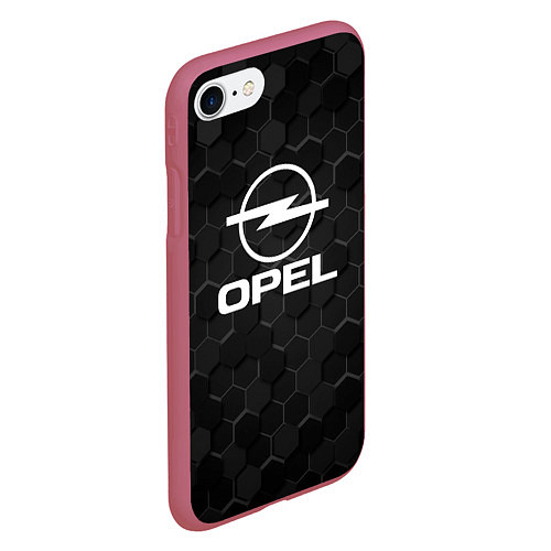 Чехол iPhone 7/8 матовый OPEL 3D / 3D-Малиновый – фото 2