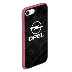 Чехол iPhone 7/8 матовый OPEL 3D, цвет: 3D-малиновый — фото 2