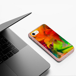 Чехол iPhone 7/8 матовый Color pattern Fashion 2024, цвет: 3D-светло-розовый — фото 2