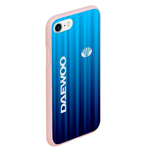 Чехол iPhone 7/8 матовый DAEWOO спорт / 3D-Светло-розовый – фото 2