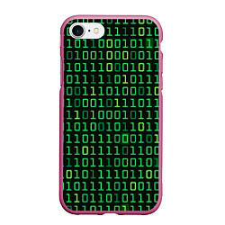 Чехол iPhone 7/8 матовый Двоичный Код Binary Code