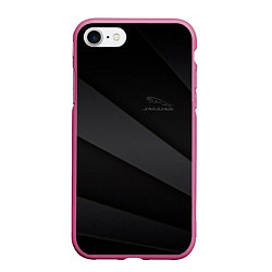 Чехол iPhone 7/8 матовый JAGUR ЯГУАР autosport, цвет: 3D-малиновый