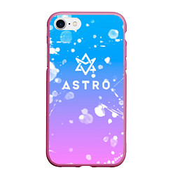 Чехол iPhone 7/8 матовый Astro, цвет: 3D-малиновый