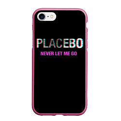 Чехол iPhone 7/8 матовый Placebo Never Let Me Go, цвет: 3D-малиновый