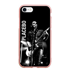 Чехол iPhone 7/8 матовый Placebo Пласибо рок-группа, цвет: 3D-светло-розовый