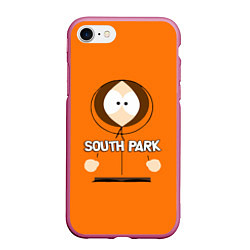 Чехол iPhone 7/8 матовый Кенни МакКормик Южный парк, цвет: 3D-малиновый