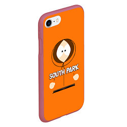 Чехол iPhone 7/8 матовый Кенни МакКормик Южный парк, цвет: 3D-малиновый — фото 2