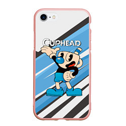 Чехол iPhone 7/8 матовый Cuphead синяя чашечка