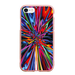Чехол iPhone 7/8 матовый Color pattern Impressionism, цвет: 3D-светло-розовый