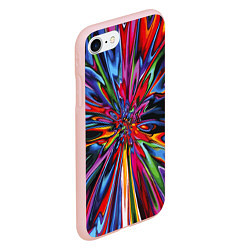 Чехол iPhone 7/8 матовый Color pattern Impressionism, цвет: 3D-светло-розовый — фото 2