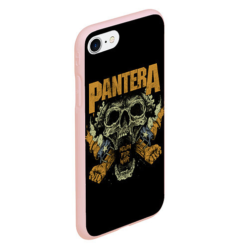 Чехол iPhone 7/8 матовый PANTERA Mouth For War / 3D-Светло-розовый – фото 2