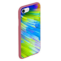 Чехол iPhone 7/8 матовый Color vanguard pattern Raster, цвет: 3D-малиновый — фото 2