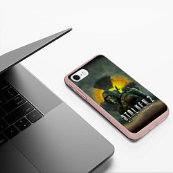 Чехол iPhone 7/8 матовый S T A L K E R 2 Heart of Chernobyl Сталкер 2 Сердц, цвет: 3D-светло-розовый — фото 2