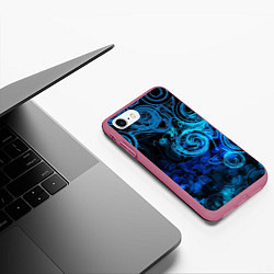 Чехол iPhone 7/8 матовый Fashion pattern 2078, цвет: 3D-малиновый — фото 2