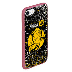Чехол iPhone 7/8 матовый Fallout 76 bethesda, цвет: 3D-малиновый — фото 2