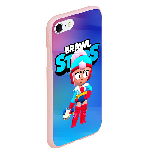 Чехол iPhone 7/8 матовый BrawlStars Janet Джанет / 3D-Светло-розовый – фото 2