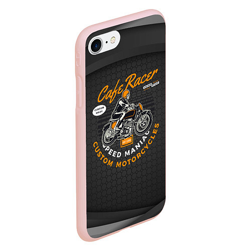 Чехол iPhone 7/8 матовый Moto Sport / 3D-Светло-розовый – фото 2