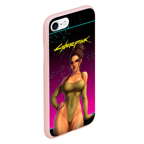 Чехол iPhone 7/8 матовый Sexy сyberpunk Panam 18 / 3D-Светло-розовый – фото 2