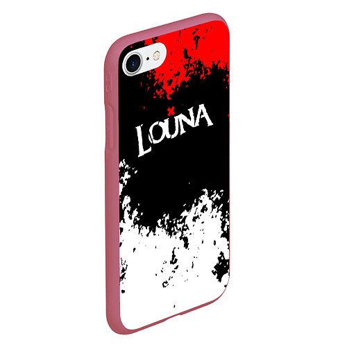 Чехол iPhone 7/8 матовый Louna band / 3D-Малиновый – фото 2
