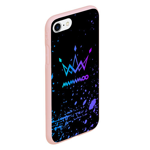 Чехол iPhone 7/8 матовый Mamamoo neon / 3D-Светло-розовый – фото 2