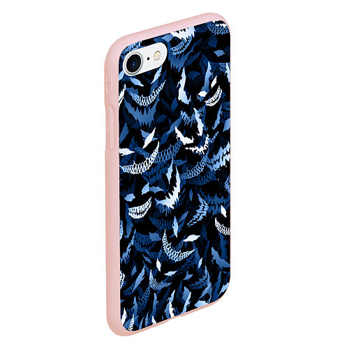 Чехол iPhone 7/8 матовый Drain monsters / 3D-Светло-розовый – фото 2