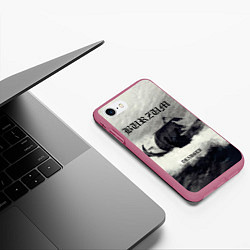 Чехол iPhone 7/8 матовый Burzum - Draugen, цвет: 3D-малиновый — фото 2