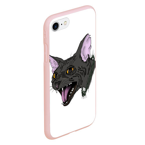 Чехол iPhone 7/8 матовый Сфинкс с лозой / 3D-Светло-розовый – фото 2
