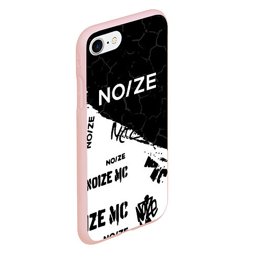Чехол iPhone 7/8 матовый Noize mc Паттерн / 3D-Светло-розовый – фото 2