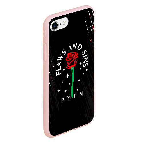 Чехол iPhone 7/8 матовый Payton Moormeie pattern rose / 3D-Светло-розовый – фото 2