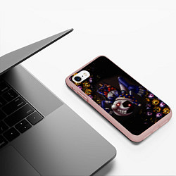 Чехол iPhone 7/8 матовый Five Nights at Freddys: Security Breach Луна патте, цвет: 3D-светло-розовый — фото 2