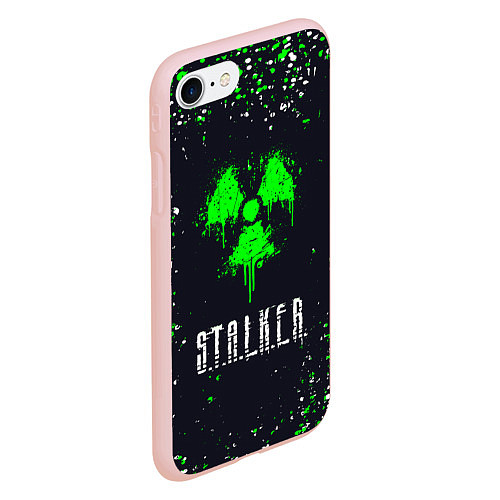 Чехол iPhone 7/8 матовый Stalker сталкер брызги / 3D-Светло-розовый – фото 2