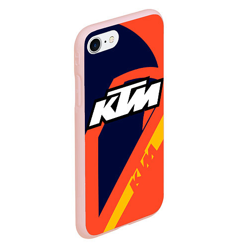 Чехол iPhone 7/8 матовый KTM VINTAGE SPORTWEAR / 3D-Светло-розовый – фото 2