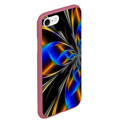 Чехол iPhone 7/8 матовый Neon vanguard pattern Fashion 2023 / 3D-Малиновый – фото 2