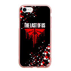 Чехол iPhone 7/8 матовый The last of us 2 - цикады текстура, цвет: 3D-светло-розовый