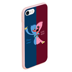 Чехол iPhone 7/8 матовый POPPY PLAYTIME HAGGY WAGGY AND KISSY MISSY, цвет: 3D-светло-розовый — фото 2
