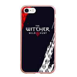 Чехол iPhone 7/8 матовый THE WITCHER WILD HUNT КОГТИ, цвет: 3D-светло-розовый