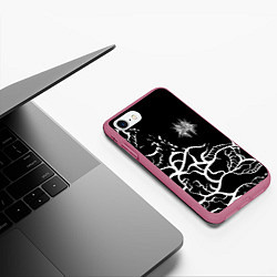 Чехол iPhone 7/8 матовый Velial squad ветки, цвет: 3D-малиновый — фото 2