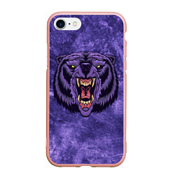Чехол iPhone 7/8 матовый Мистический медведь, цвет: 3D-светло-розовый