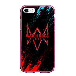 Чехол iPhone 7/8 матовый Watch Dogs 2 watch dogs: legion, цвет: 3D-малиновый