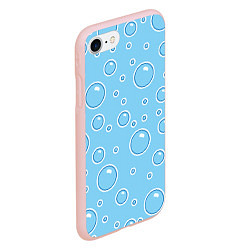 Чехол iPhone 7/8 матовый В пузырях, цвет: 3D-светло-розовый — фото 2