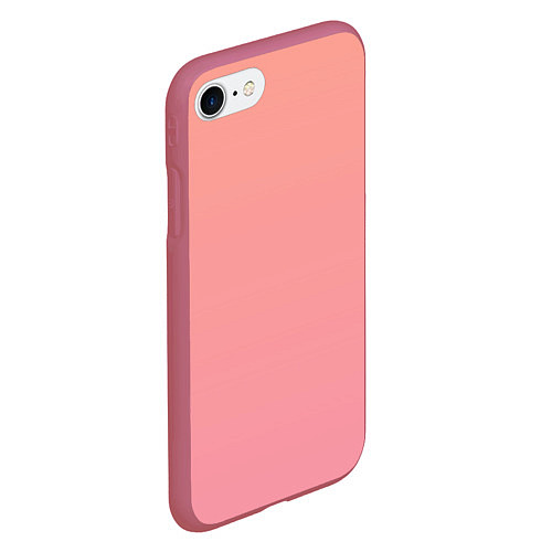 Чехол iPhone 7/8 матовый Gradient Roseanna Orange to pink / 3D-Малиновый – фото 2