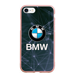 Чехол iPhone 7/8 матовый БМВ - BMW Абстракция